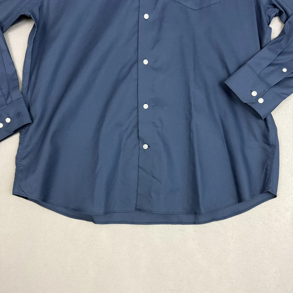 Banana Republic Button Down Mens XXL Blue Long Sleeve Cotton‎ Casual Pocket